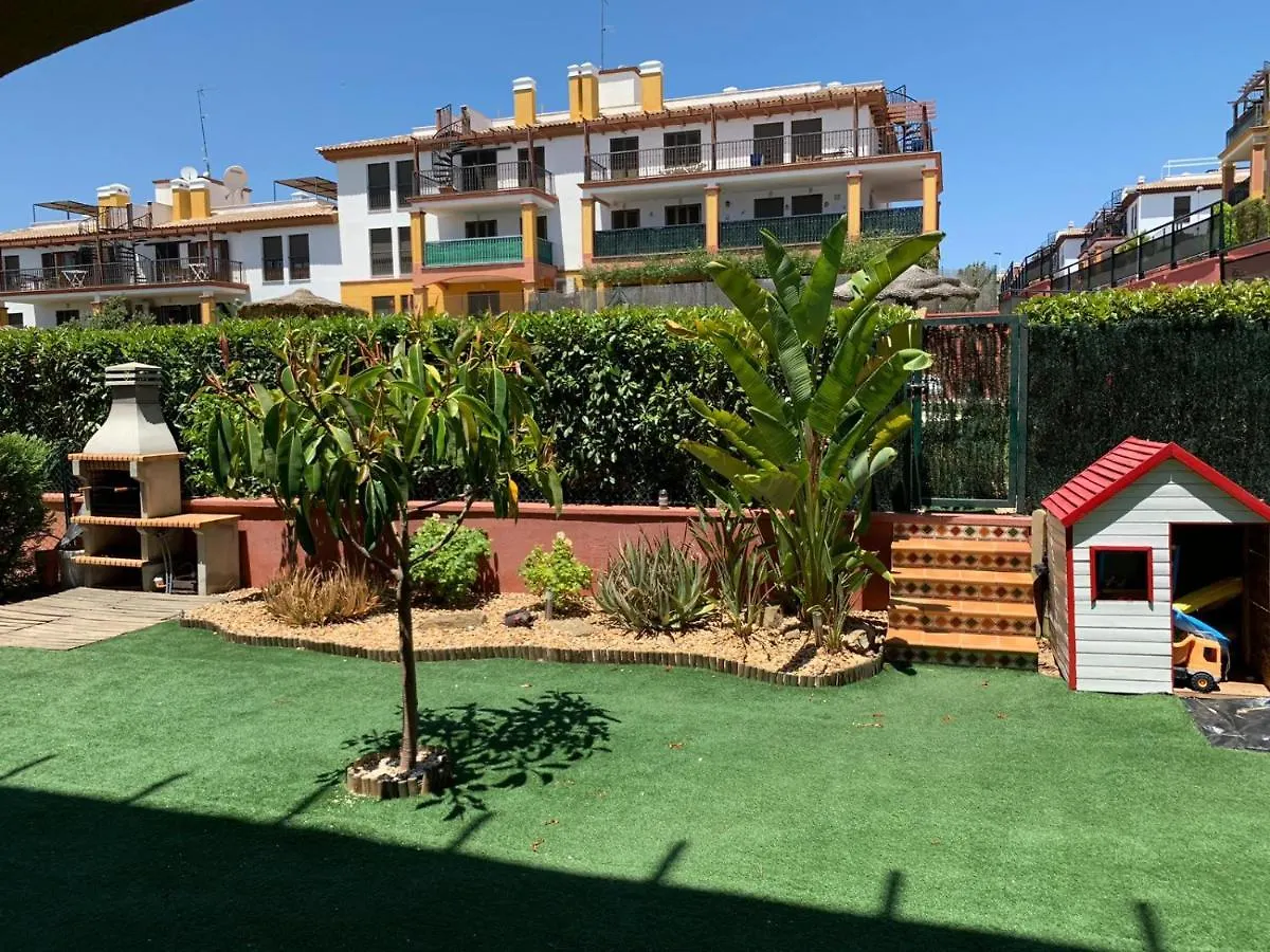 Apartamento Con Jardin Privado Y Acceso A Piscina Huelva 0*,